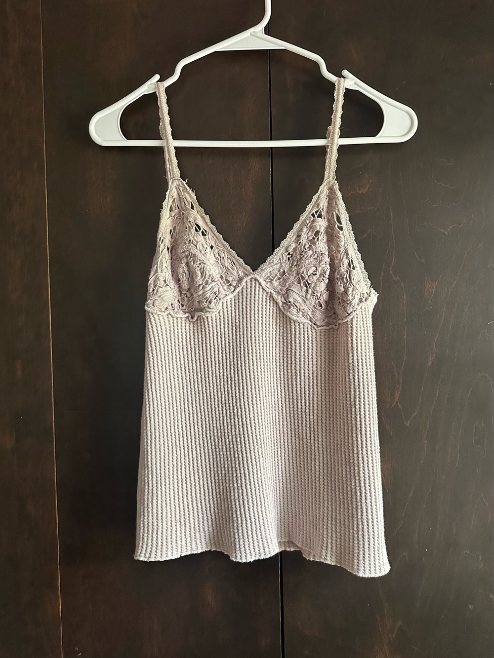 Free People Lace-Trim Knit Cami